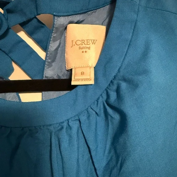 J. Crew Vibrant Blue Midi Dress - Picture 2 of 4